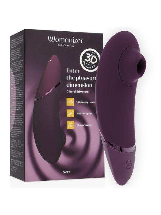 Womanizer Next - Vibratore Clitorideo in Silicone Viola Pleasure Air