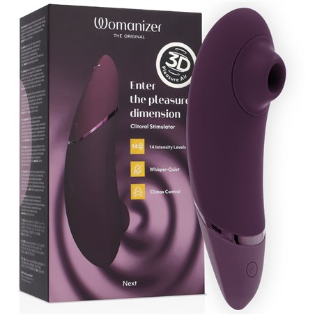 Womanizer Next - Vibratore Clitorideo in Silicone Viola Pleasure Air