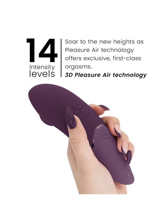 Womanizer Next - Vibratore Clitorideo in Silicone Viola Pleasure Air