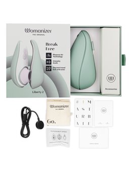 Womanizer Liberty 2 - Vibratore Succhia Clitoride Verde Pleasure Air
