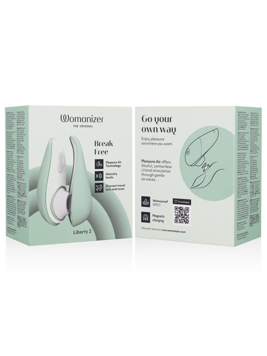 Womanizer Liberty 2 - Green Pleasure Air Clitoral Sucking Vibrator