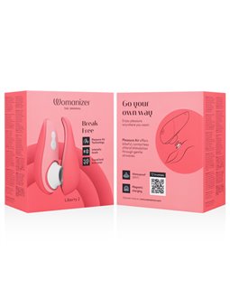 Womanizer Liberty 2 - Vibratore Succhia Clitoride Rosso Pleasure Air