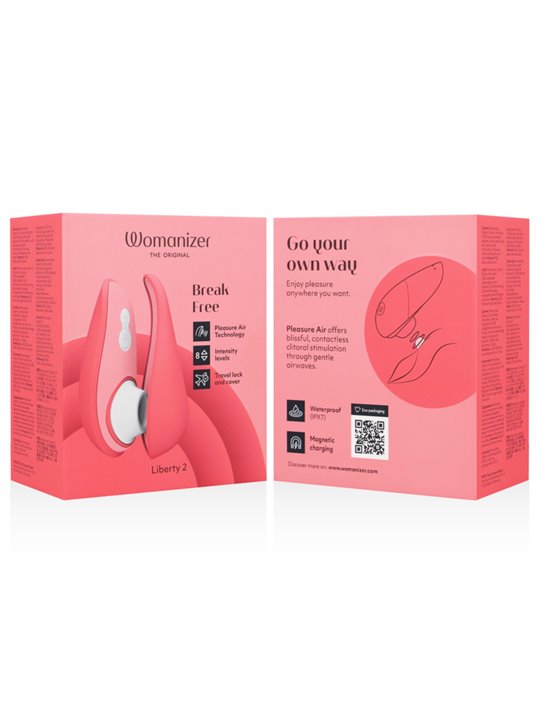 Womanizer Liberty 2 - Vibratore Succhia Clitoride Rosso Pleasure Air