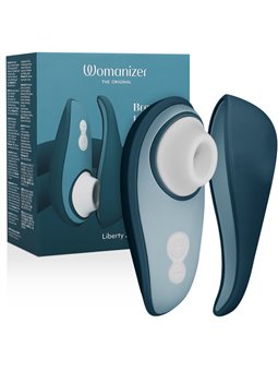 Womanizer Liberty 2 - Vibratore Succhia Clitoride Blu Pleasure Air