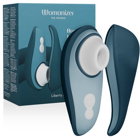 Womanizer Liberty 2 - Vibratore Succhia Clitoride Blu Pleasure Air