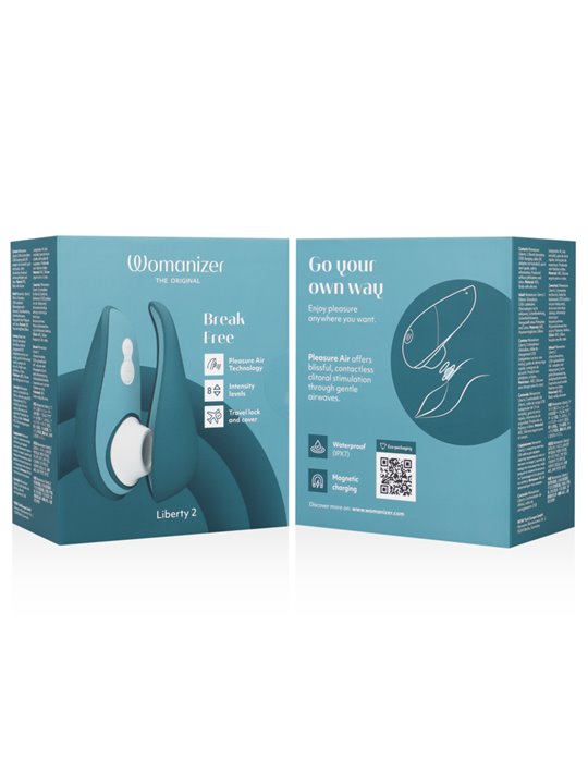 Womanizer Liberty 2 - Blue Pleasure Air Clitoral Sucking Vibrator