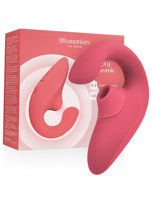 Womanizer Blend - 2-in-1 Rabbit Clitoral Sucking Vibrator Pink