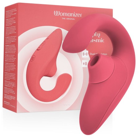 Womanizer Blend - 2-in-1 Rabbit Clitoral Sucking Vibrator Pink