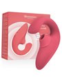 Womanizer Blend - 2-in-1 Rabbit Clitoral Sucking Vibrator Pink