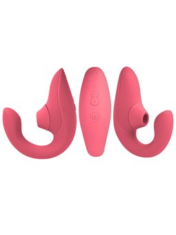 Womanizer Blend - 2-in-1 Rabbit Clitoral Sucking Vibrator Pink