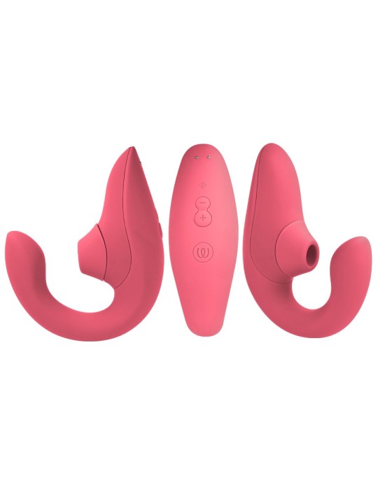 Womanizer Blend - 2-in-1 Rabbit Clitoral Sucking Vibrator Pink