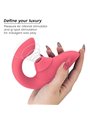 Womanizer Blend - 2-in-1 Rabbit Clitoral Sucking Vibrator Pink
