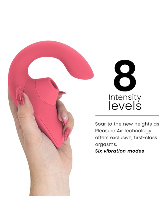 Womanizer Blend - 2-in-1 Rabbit Clitoral Sucking Vibrator Pink