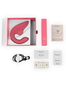 Womanizer Blend - 2-in-1 Rabbit Clitoral Sucking Vibrator Pink