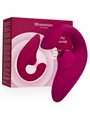 Womanizer Blend - 2-in-1 Rabbit Clitoral Sucking Vibrator Dark Pink