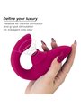 Womanizer Blend - Vibratore Rabbit 2 in 1 Succhia Clitoride Rosa Scuro