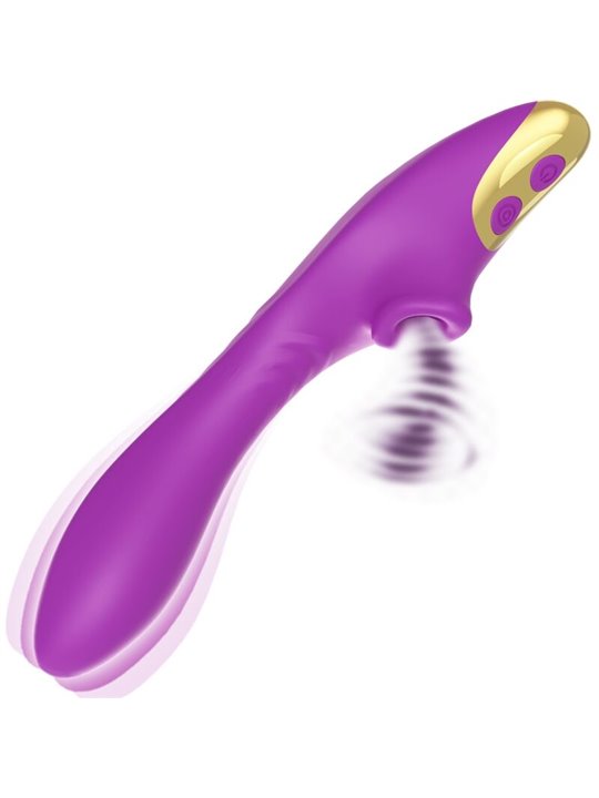 Armony Dudu - G-Spot Vibrator and Clitoral Sucker in Purple Silicone