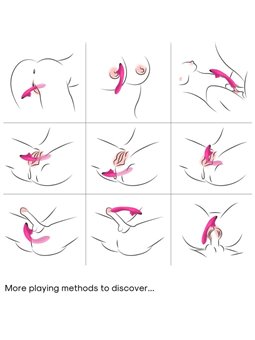 Armony Dudu - Vibratore Punto G e Succhia Clitoride in Silicone Fucsia