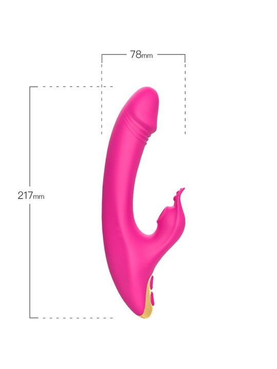 Armony - Vibratore Rabbit Succhia Clitoride e Punto G Fucsia
