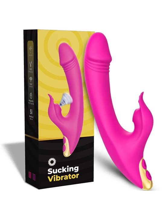 Armony - Vibratore Rabbit Succhia Clitoride e Punto G Fucsia