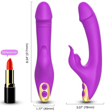 Armony - Vibratore Rabbit Succhia Clitoride e Punto G Viola
