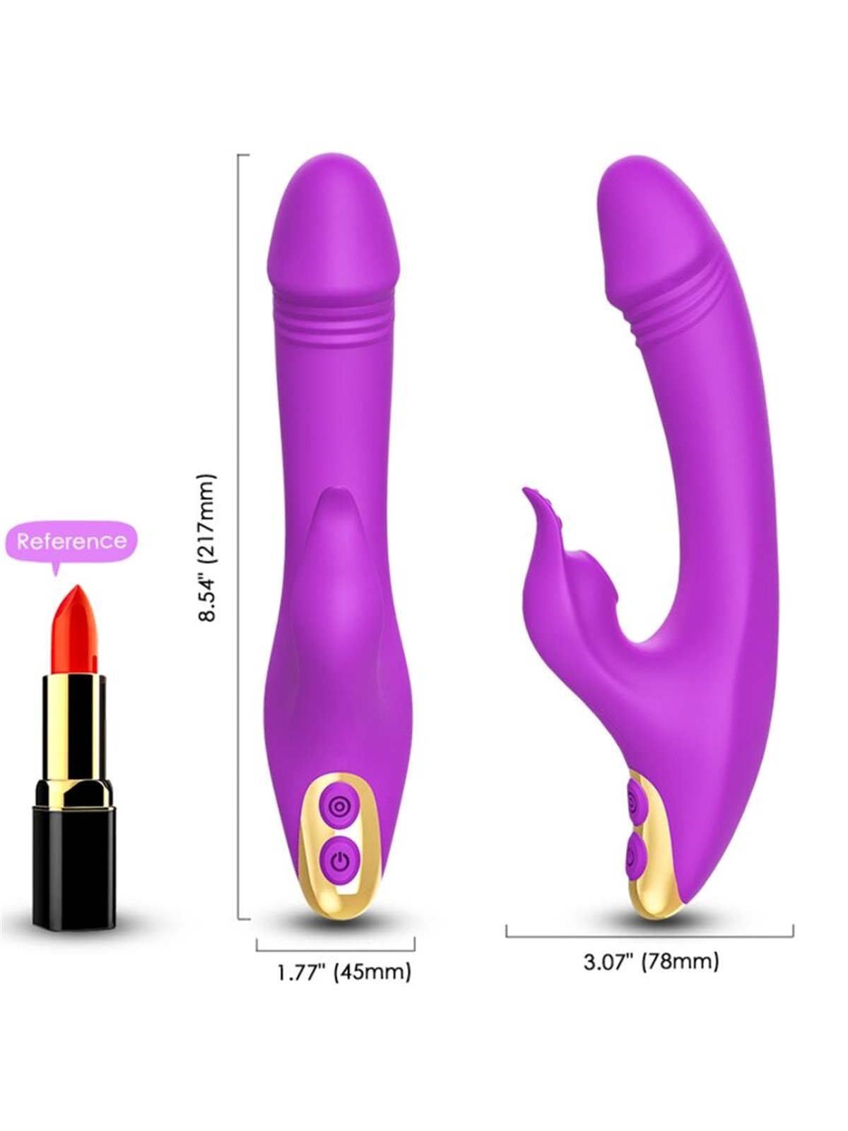 Armony - Vibratore Rabbit Succhia Clitoride e Punto G Viola