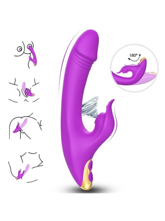Armony - Vibratore Rabbit Succhia Clitoride e Punto G Viola