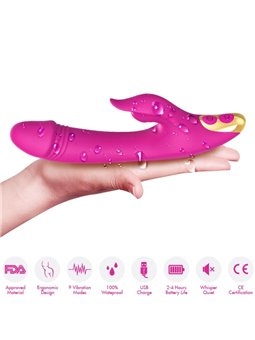 Armony - Vibratore Rabbit Succhia Clitoride e Punto G Viola