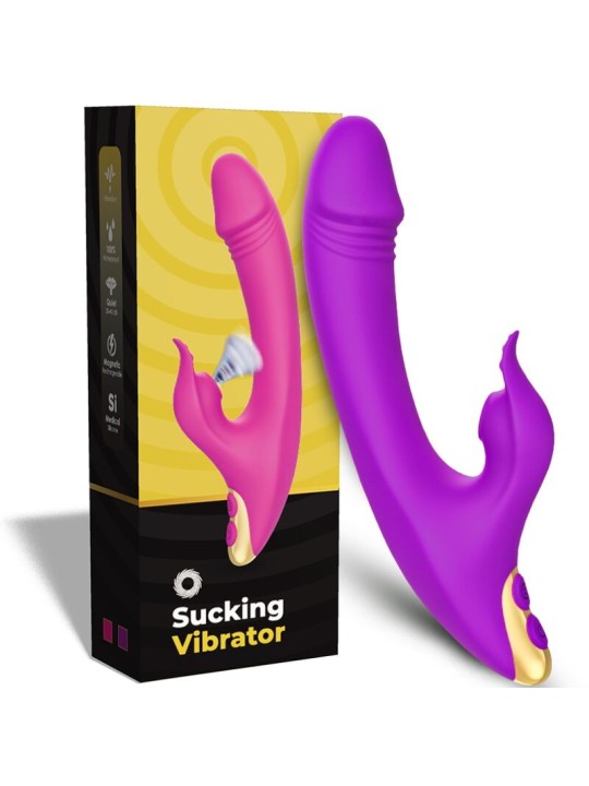 Armony - Vibratore Rabbit Succhia Clitoride e Punto G Viola