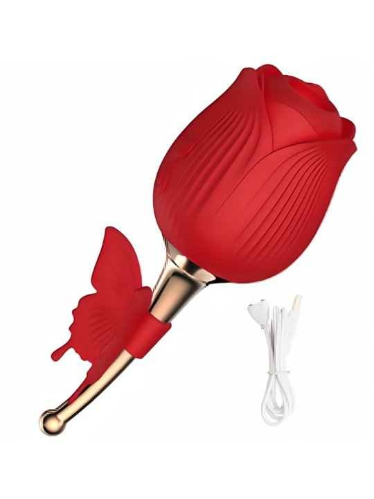 Armony Butterfly Flower - Red Pink Silicone Clitoral Sucker
