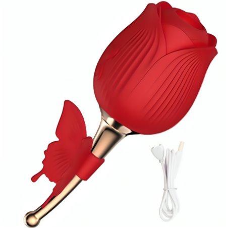 Armony Butterfly Flower - Rosa Rossa Succhia Clitoride in Silicone