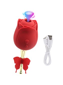 Armony Butterfly Flower - Rosa Rossa Succhia Clitoride in Silicone