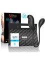 Ibiza - Doppio Stimolatore Vibratore Succhia Clitoride in Silicone Nero