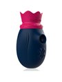 Intense Queen - Clitoral Sucker with Vibrating Tongue in Blue Silicone