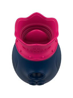 Intense Queen - Succhia Clitoride con Lingua Vibrante in Silicone Blu