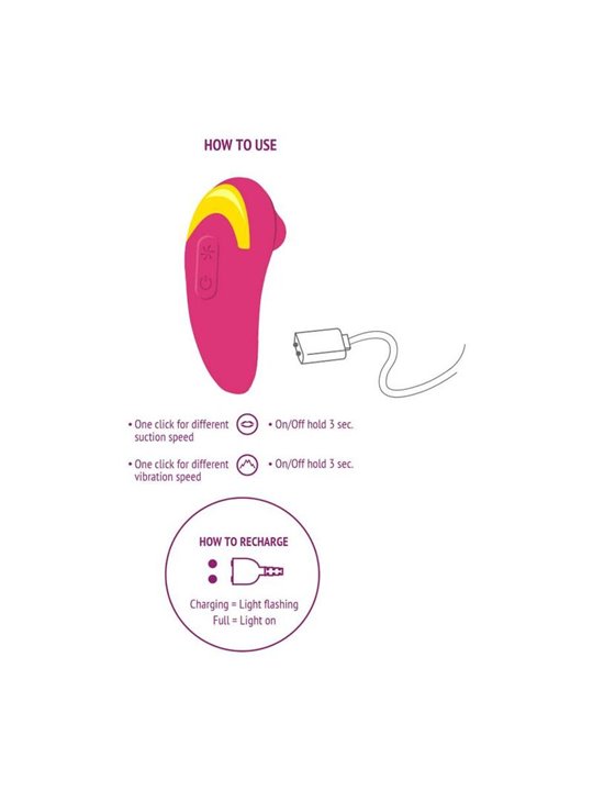 Xocoon Infinite Love - Stimolatore Succhia Clitoride in Silicone Fucsia