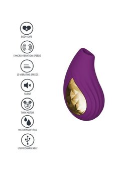 Xocoon Divine Love - Purple Silicone Clitoral Sucking Vibrator