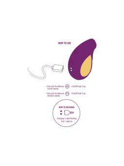 Xocoon Divine Love - Vibratore Succhia Clitoride in Silicone Viola