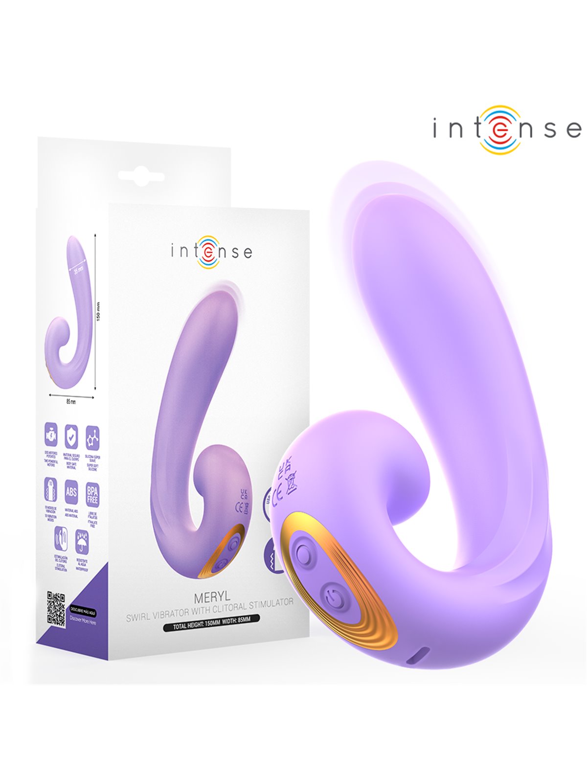 Intense Meryl - Stimolatore Clitorideo in Silicone a Doppia Vibrazione