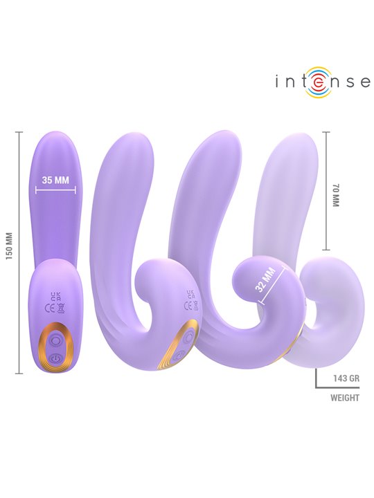 Intense Meryl - Stimolatore Clitorideo in Silicone a Doppia Vibrazione