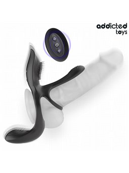 Addicted Toys - Double Cock Ring with Clitoral Stimulator