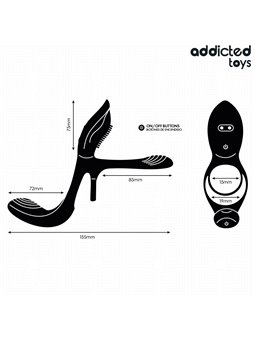 Addicted Toys - Double Cock Ring with Clitoral Stimulator