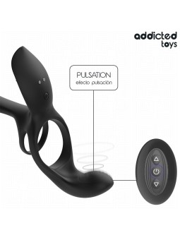 Addicted Toys - Double Cock Ring with Clitoral Stimulator