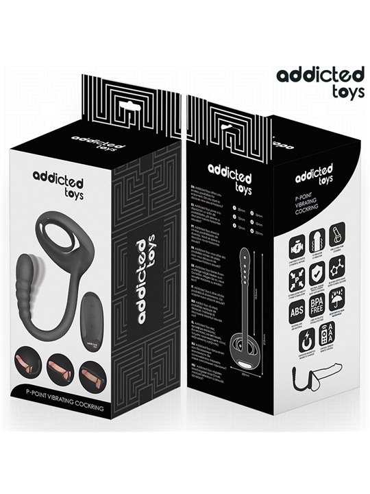 Addicted Toys - Anello Fallico Vibrante con Plug Anale e Telecomando