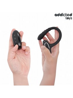 Addicted Toys - Anello Fallico Vibrante con Plug Anale e Telecomando