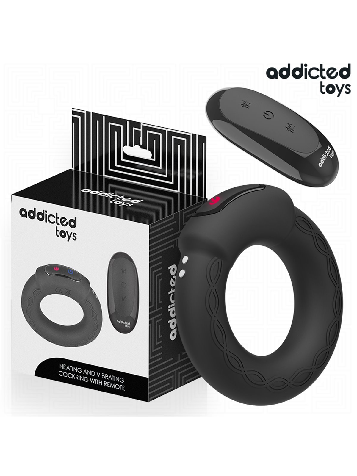Addicted Toys - Vibrating and Heating Cock Ring with Remote Control