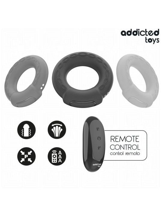 Addicted Toys - Vibrating and Heating Cock Ring with Remote Control