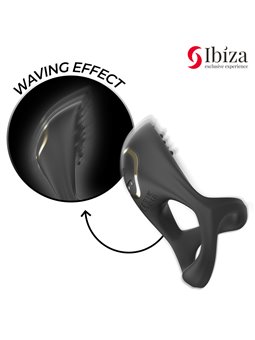 Ibiza - Black Silicone Multisensory Vibrating Cock Ring