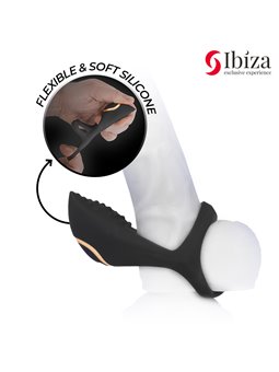 Ibiza - Black Silicone Multisensory Vibrating Cock Ring