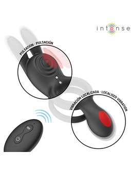 Intense Quinn - Doppio Anello Fallico Vibrante con Stimolatore Rabbit